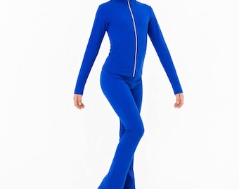 Conjunto de chaqueta y pantalón de patinaje artístico