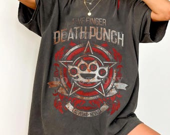 Comfort Colors Five Finger Death Punch 20th Anniversary World Tour 2026 T-shirt