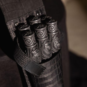 BLACK LEGION Luxury Skewers, White Acrylic Stone/Stainless Steel BBQ Picks,Professional Grill Set,Heavy Duty 3mm Metal Skewers, Gift for Him