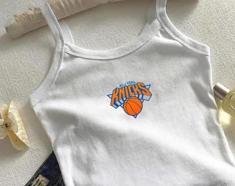 New York K Besticktes Baby T-Shirt, Racer Tank & Spaghetti Strap Top, Vintage Basketball Shirt, NYC Sport Fan Geschenk, Spieltag Outfit, Verson 2