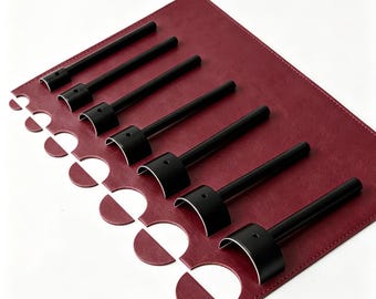 半円形レザーパンチセット - 15～45mm 半円形穴あけカッター（レザークラフト用）