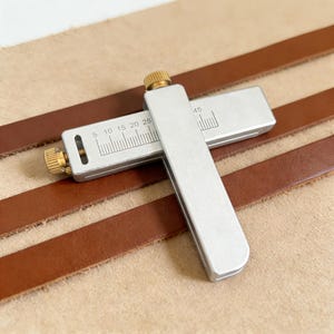 Justerbar läderbältesklippare, aluminiumlegering, 5-50 mm bredd, gör-det-själv-verktyg