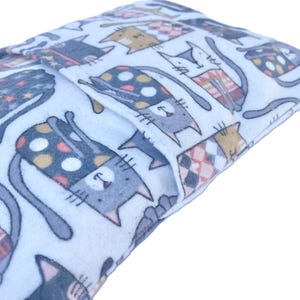 Cat Lover Herbal Heating Pad with Flannel Washable Cover