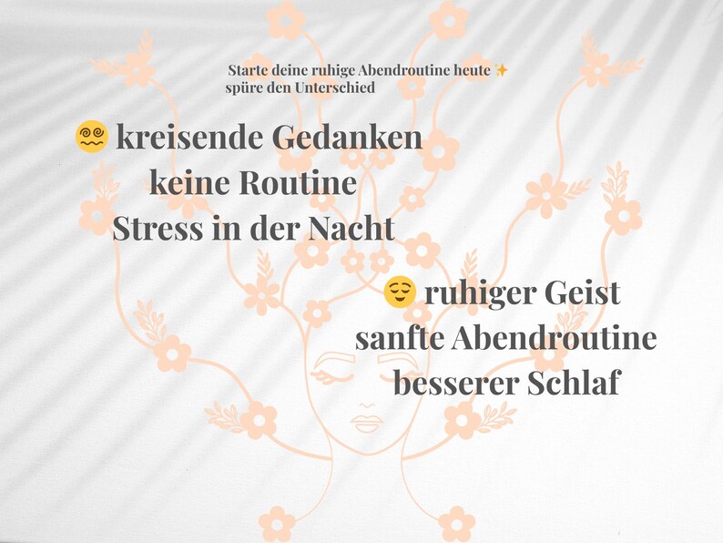 Deutsche Abend Routine PDF zum ausdrucken - Abend Reflektieren, Mentaler Zurücksetzen, Dankbarkeit, Selbstfürsorge image 7