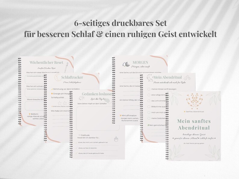 Deutsche Abend Routine PDF zum ausdrucken - Abend Reflektieren, Mentaler Zurücksetzen, Dankbarkeit, Selbstfürsorge image 10