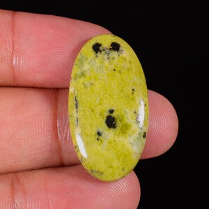 Naturlig ödelsit cabochon lös ädelsten oval form för att göra smycken 31x17x5mm 19ct. HH-117