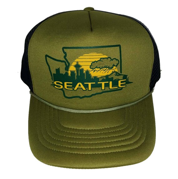 army green trucker hat