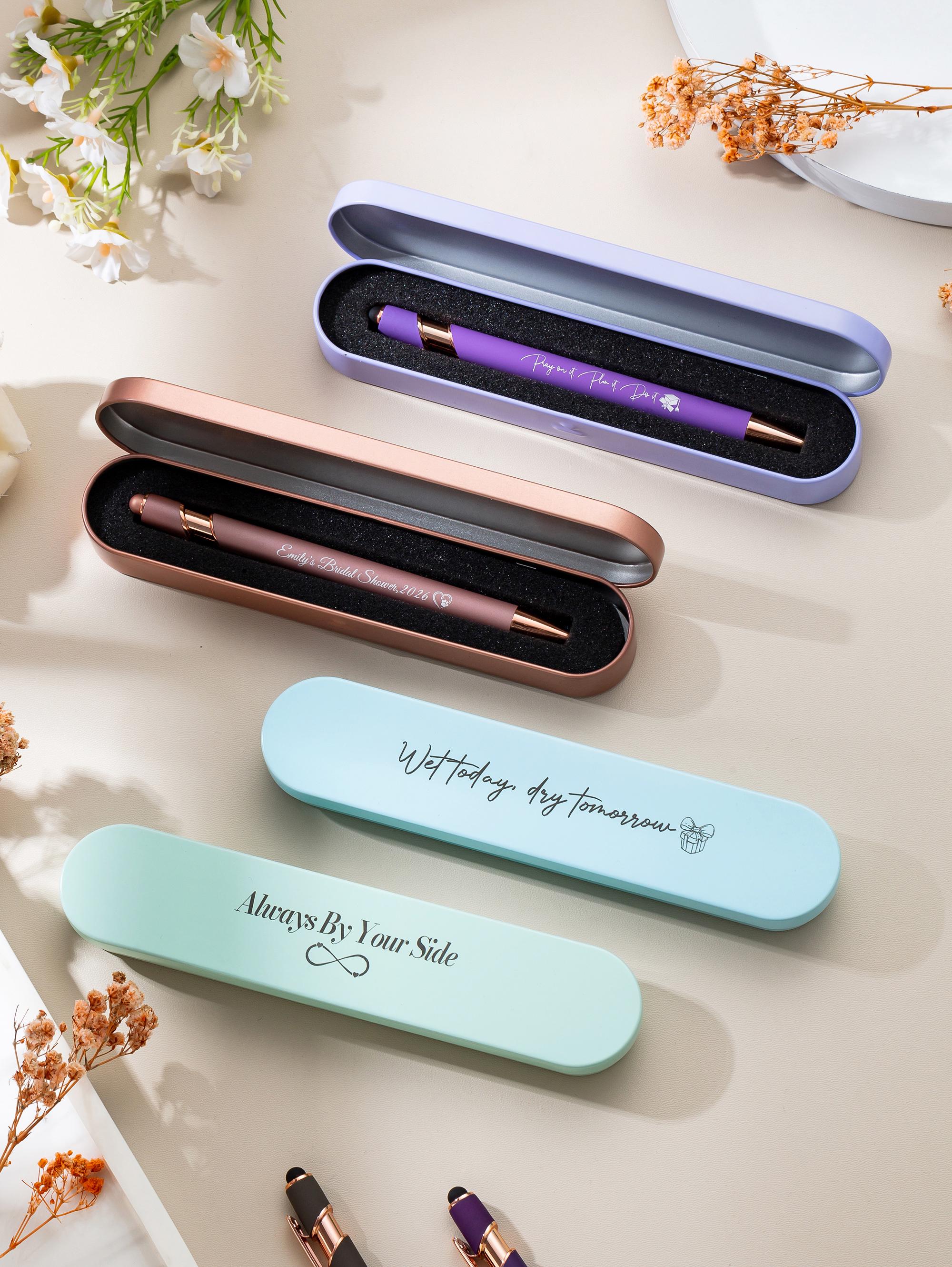 Personalized Ballpoint Pens, Custom Rubberized Soft Touch Metal ...