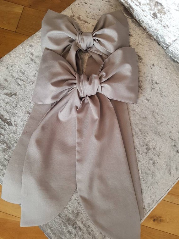 Curtain Tie Backs Hold Backs Handmade Handtied Bows Tie Backs Etsy