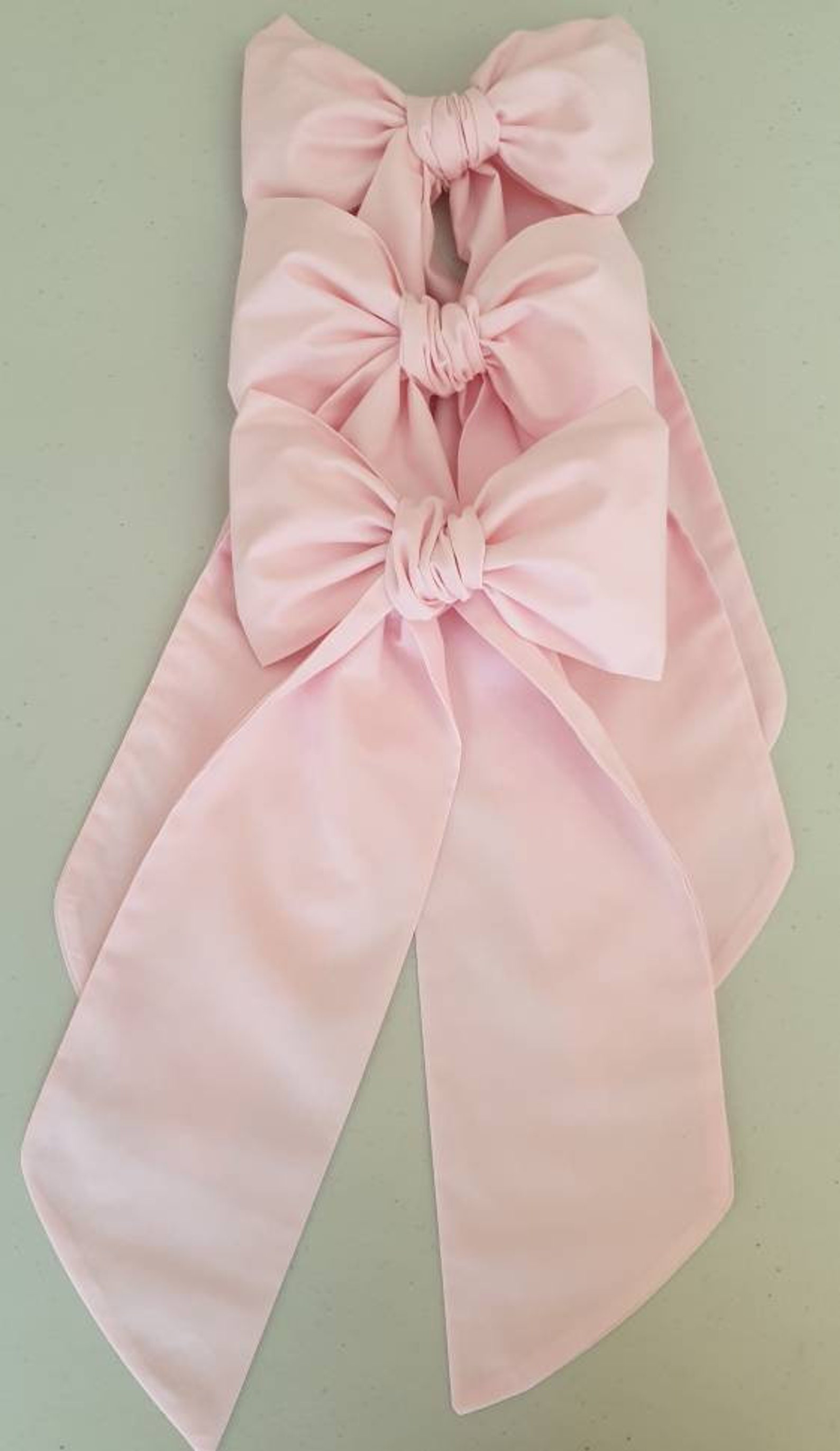 Curtain Tie backs Bows 1 Pair Baby Pink Bow Tie Backs Etsy