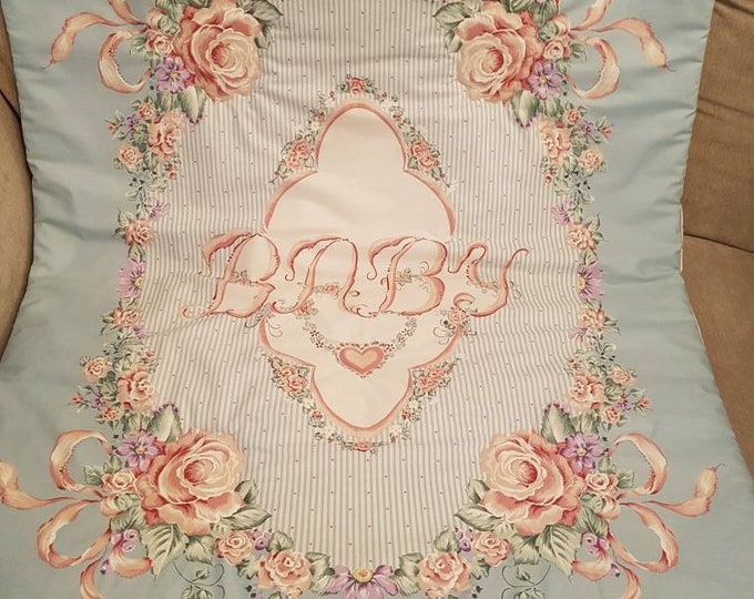 Vintage Style Baby Quilt Cot Quilt Crib Quilt True Vintage French Chic