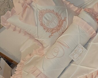 Beautiful Handmade 3pc Cot bedding Set