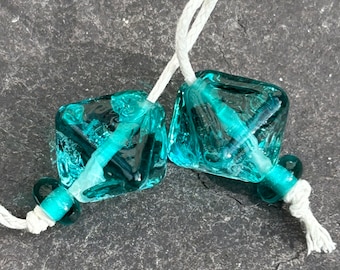 Two Tone Aqua Crystal pair FHFteam GBUK SRA