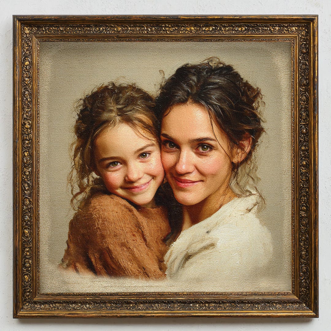 Custom Hand-painted Oil Portrait Painting From Photo Commission ...