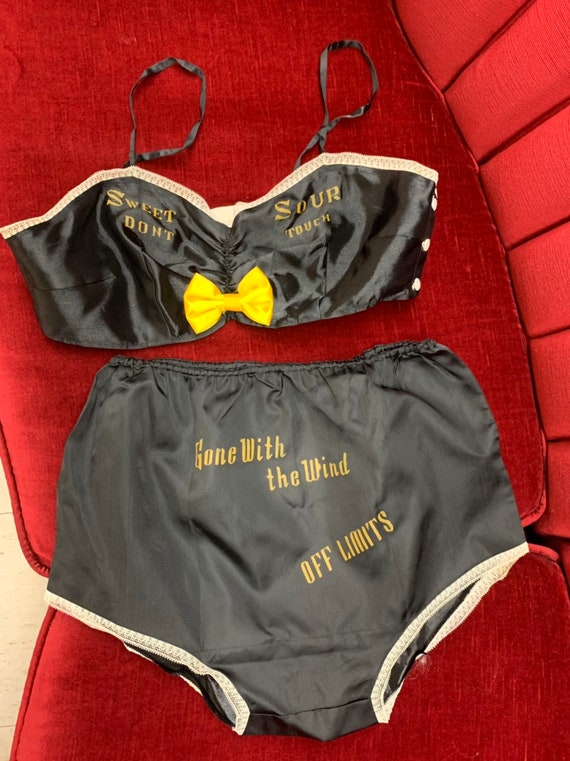 Rare!! Lingerie 40s 50s WW2 Novelty Souvenir Naugh