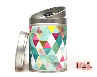 TRIANGLES Gift Tin Caddy