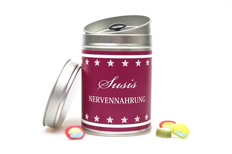 NERVENNAHRUNG Dein Name Geschenkdose personalisierbar image 2