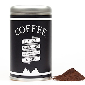 COFFEE CANISTER black as midnight