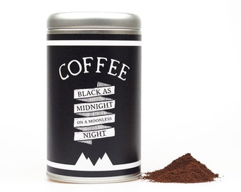 COFFEE CANISTER black as midnight