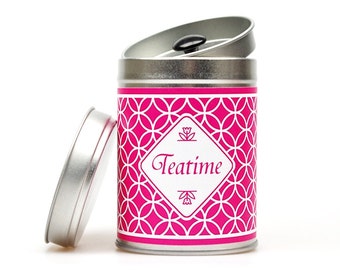 Petite boîte à thé TEATIME rose