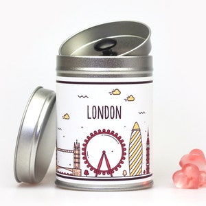 LONDON tea tin with aroma lid