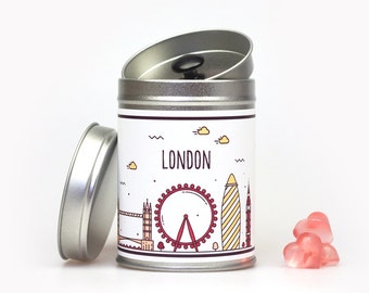 LONDON tea caddy with aroma lid