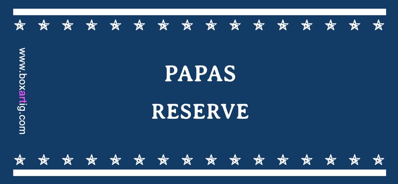 XXL Geschenkdose PAPAS RESERVE 750ml personalisierbar Bild 4