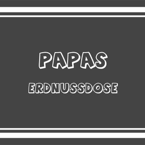 PAPAS ERDNUSSDOSE XXL 750ml grau Bild 3