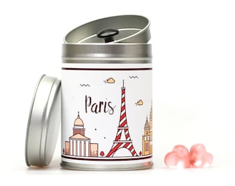 PARIS Geschenkdose zur Hochzeit mit Aromaverschluß