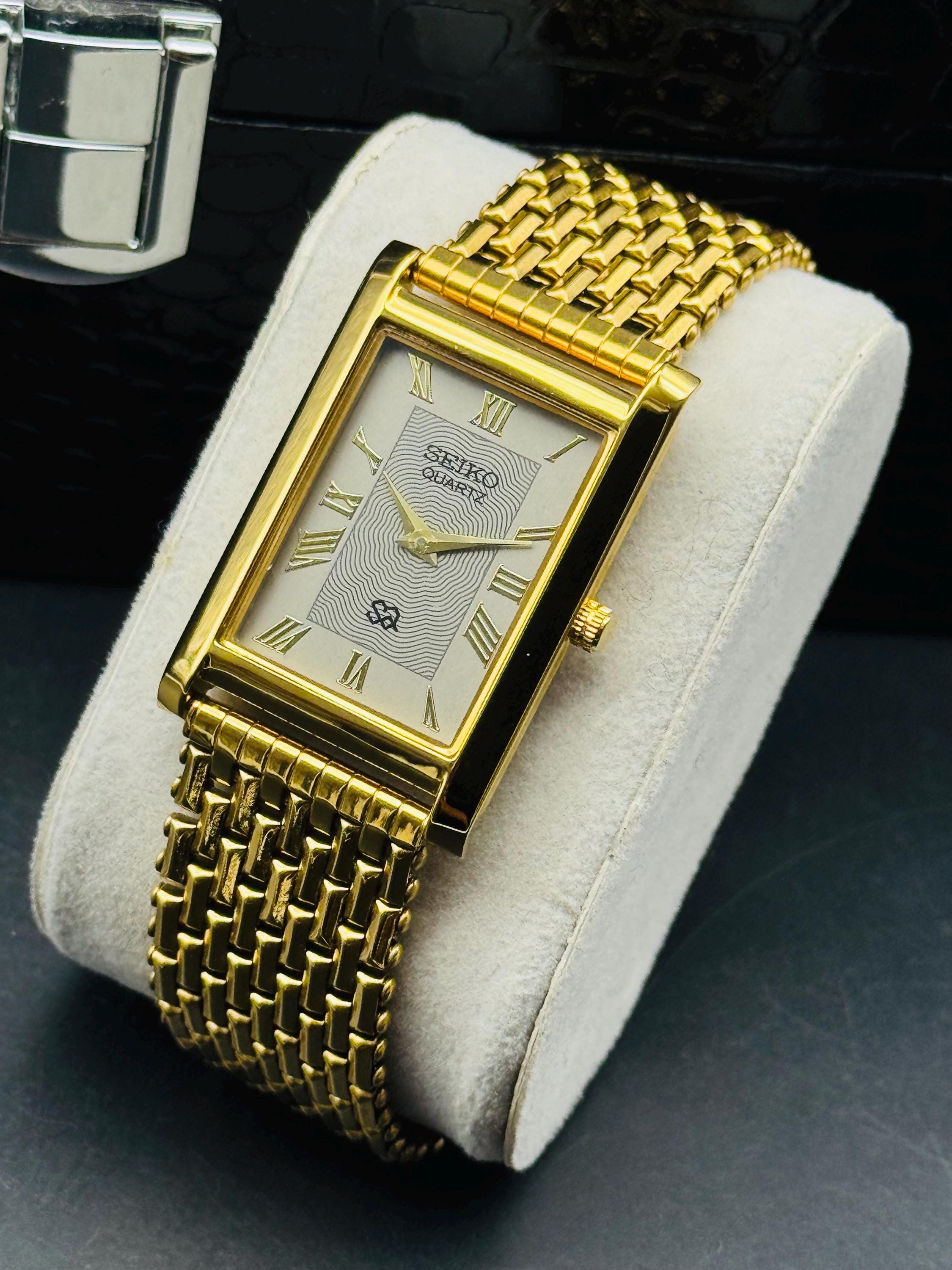 SEIKO クォーツ腕時計 ゴールド メッシュ Seiko gold plated - Etsy 日本