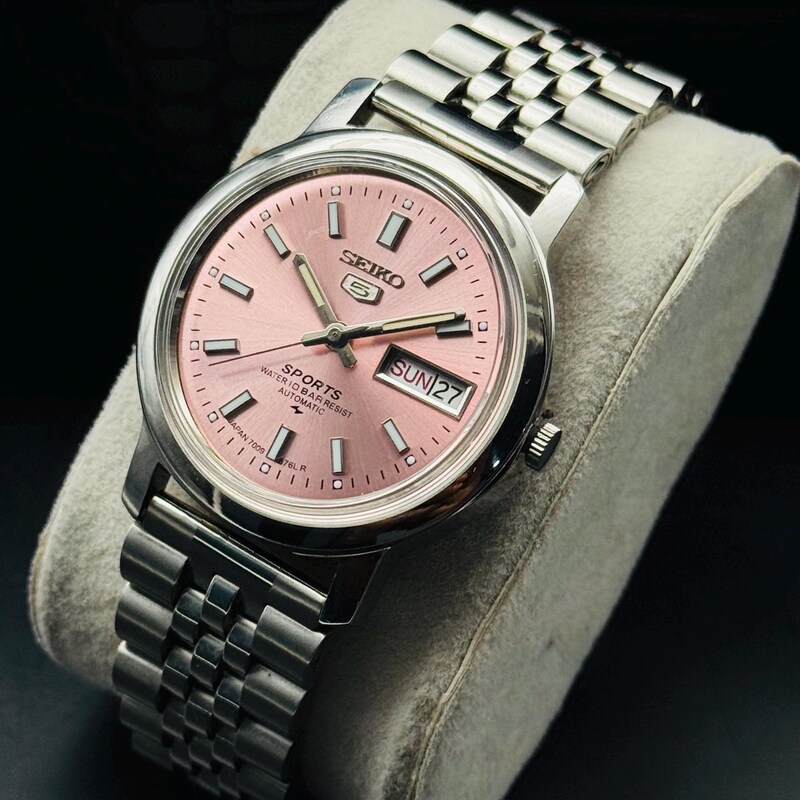 Pink Gold Watch Seiko Pink Watch Womens - Etsy