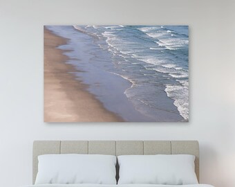 Beach Abstract Canvas Wrap or Metal Print, Minimalist Wall Art, Calming, Beach House Art, Ocean Inspired Gift for Friends, Housewarming