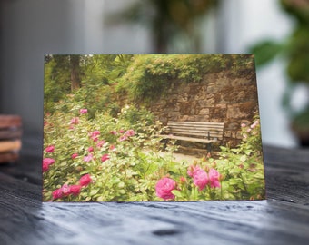 Greeting Cards - Portland Rose Garden  - Blank Cards - Feminine Card - For Her - Printed on Recycled Paper