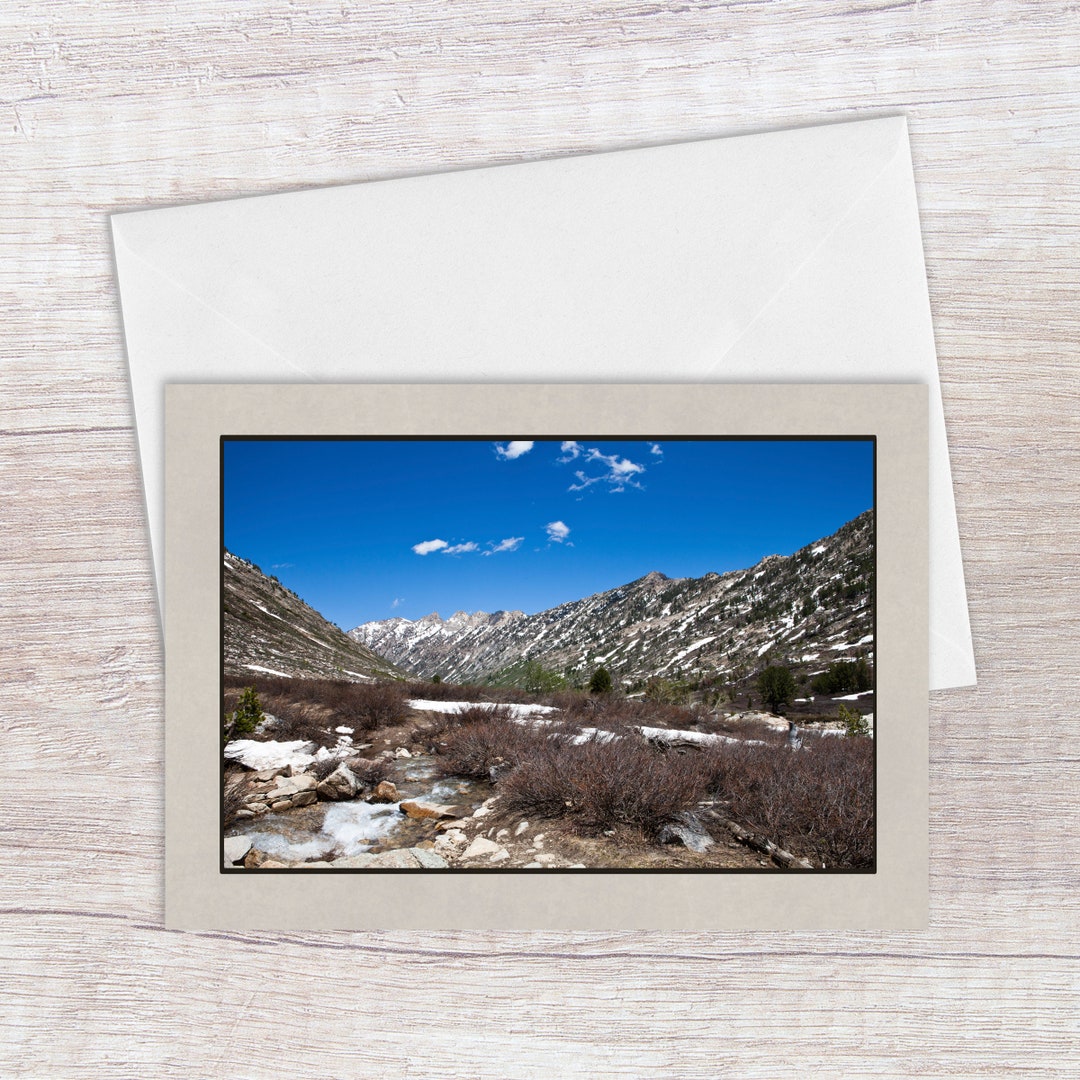 Lamoille Canyon Nevada Greeting Card – Blank 5x7 Mountain Landscape ...