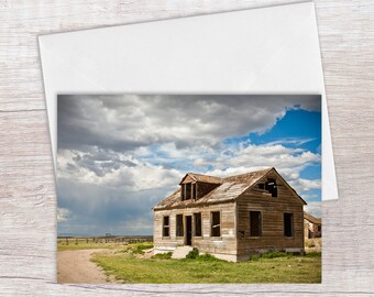 Birthday Card For Him, Blank Cards, Any Occasion, Card Set, Rural Ranch House, Rustic, Nevada Photography