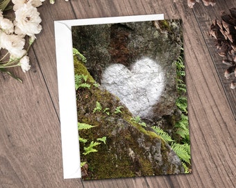 Forest Heart Greeting Cards, Anniversary Card, Birthday, Thinking of You, Love, California Woodland, Forest Card, Blank Cards