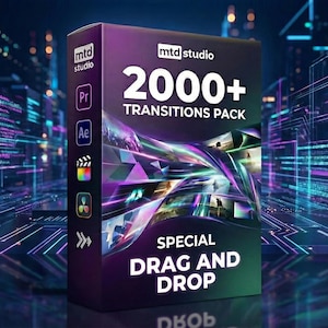 Pacchetto di transizioni video Glitch / Premiere Pro e After Effects