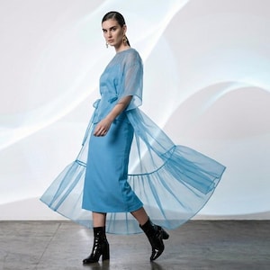 Two Layer Midi Dress - Etsy