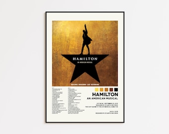 Hamilton An American Musical Poster / Album Cover Poster, Print Wall Art, Custom Poster, Home Decor, Hamilton An American Musical