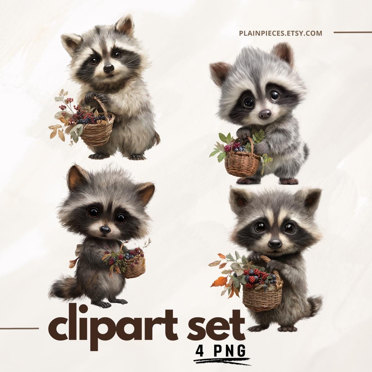 Emporte-pièces animaux - raton laveur (style 1)·Fichier STL pour Impression 3D·Cults