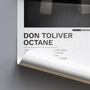 Octane Poster Album Poster Octane by Don Toliver, Rap Posters, Album Cover, Album ...