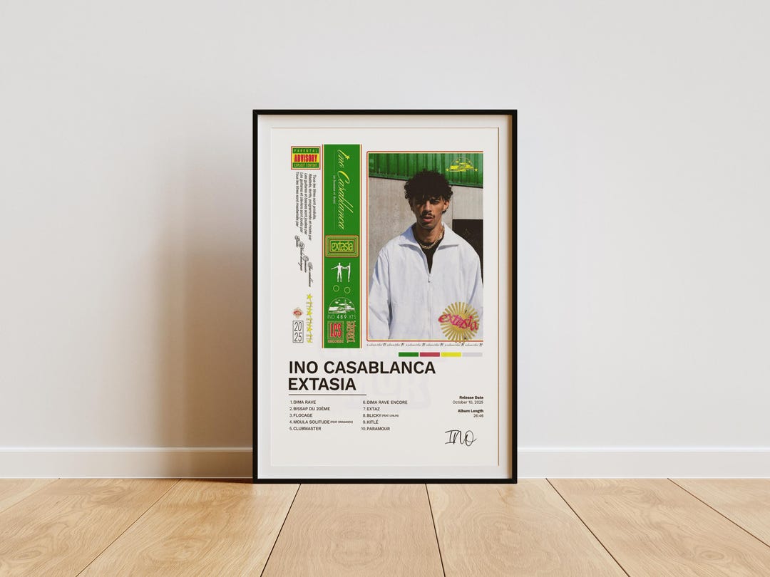 Ino Casablanca's Extasia Album Poster, Rap Posters, Album Cover, Album ...