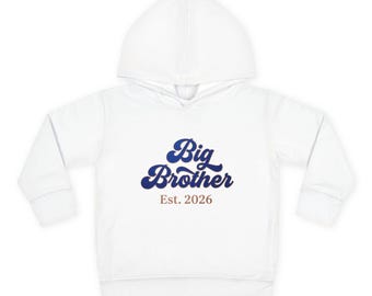 Großer Bruder Est. 2026 Kleinkind Hoodie | Kinder Pullover Fleece