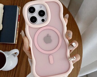 MagSafe Matte Curly Wave Phone Case
