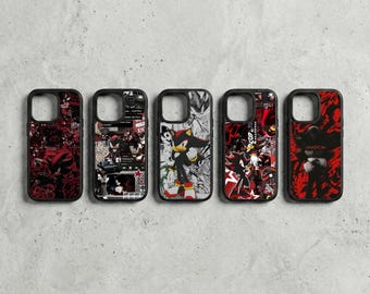 Shadow The Hedgehog Phone Case Sonic Chaos for iPhone 17 16 15 14 13 12 11 Pro Max, Samsung S25 S24 S23 S22 Cover