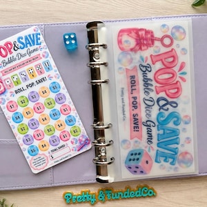 Pop & Save Bubble Dice Game | Savings Challenge | Cash Stuffing Game | Roll and Save Game | Fun Money Saving Challenge