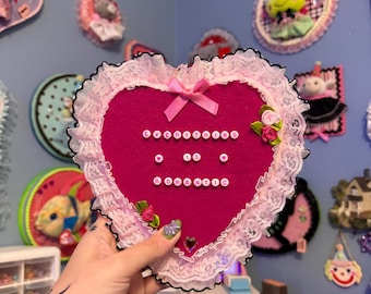 Everything is Romantic Wall Hanging Frilly Heart