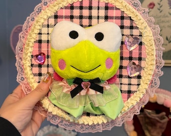 Keroppi Stuffed Animal Plushie Taxidermy Wall Hanging Sanrio