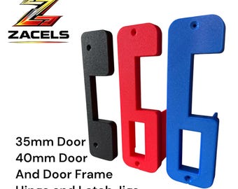 ZACELS Door Hinge And Latch Jig SET 35mm and 40mm Door 76mm Hinges FREE Door Frame Jig