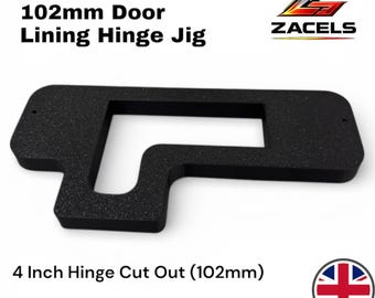 Zacels 4" Door Frame/Lining Hinge Jig 102mm Hinges and Door Stop Spacer